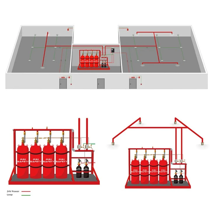Automatic Fire System Novec 1230 FK5-1-12 For Hospital Control Room And Critical Areas factory