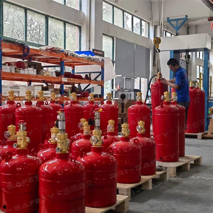FM200 Fire System For Power Plant Control Room Substation HFC227EA Automatic Fire Suppression System Clean Agent FK5112 Novec 1230 System high quality